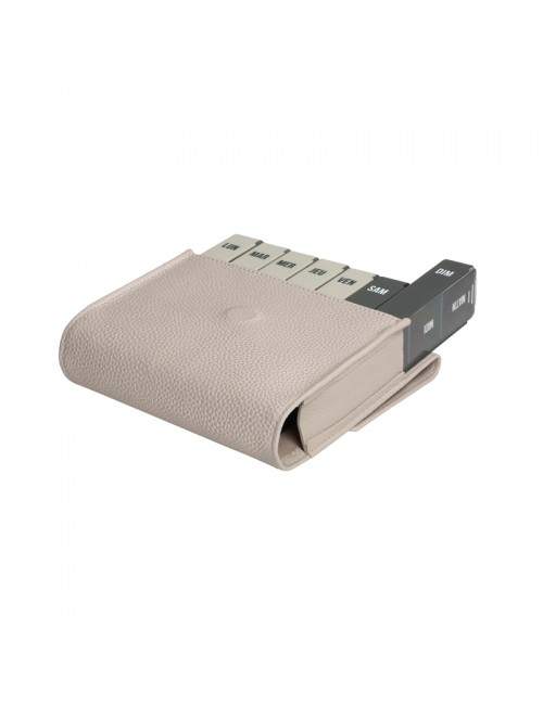 Pilulier semainier beige