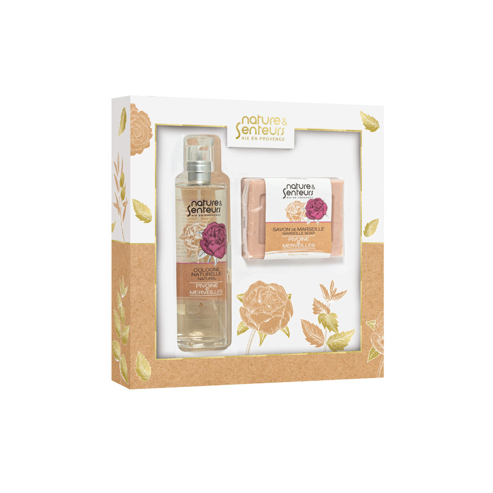 Coffret eau de Cologne/savon pivoine des merveilles