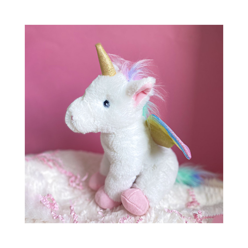 Bouillotte doudou licorne