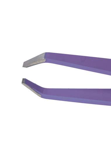 Lavender tweezers for fine and short hairs