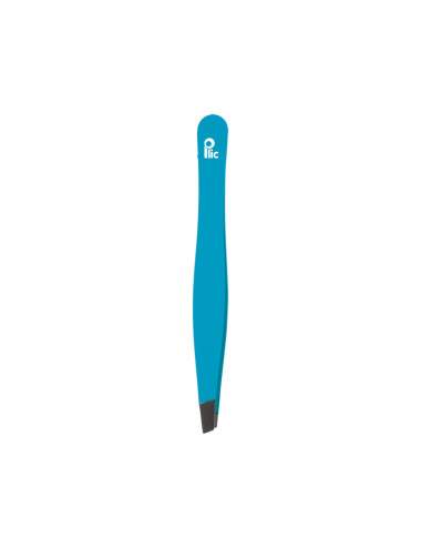 Pince à épiler bleue mors biais pour sourcils