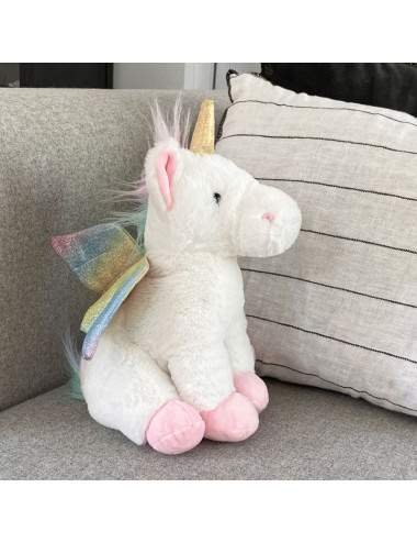 Bouillotte doudou licorne