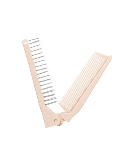 Folding brush comb