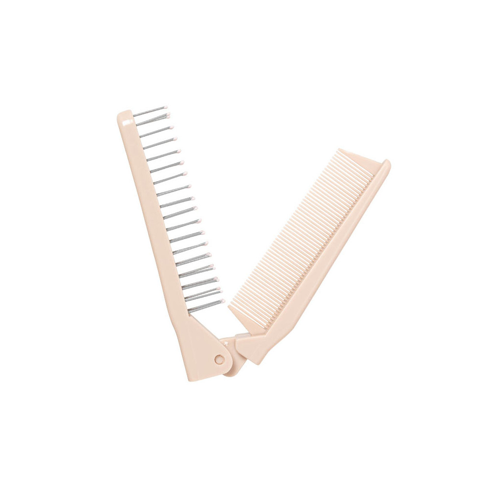 Folding brush comb