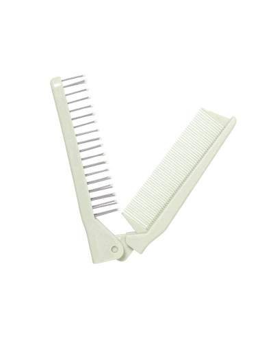 Folding brush comb