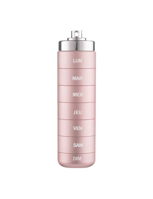 Portable metal pill box - PLIC - Rose 2