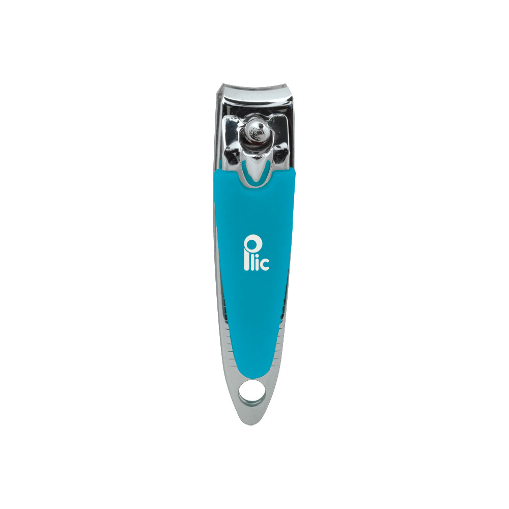 Coupe-ongles manucure bleu en acier inoxydable