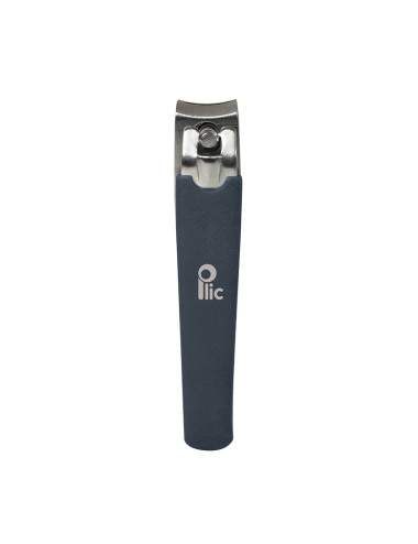 Dark blue pedicure nail clipper in stainless steel