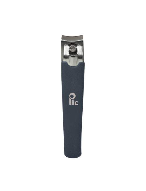 Dark blue pedicure nail clipper in stainless steel