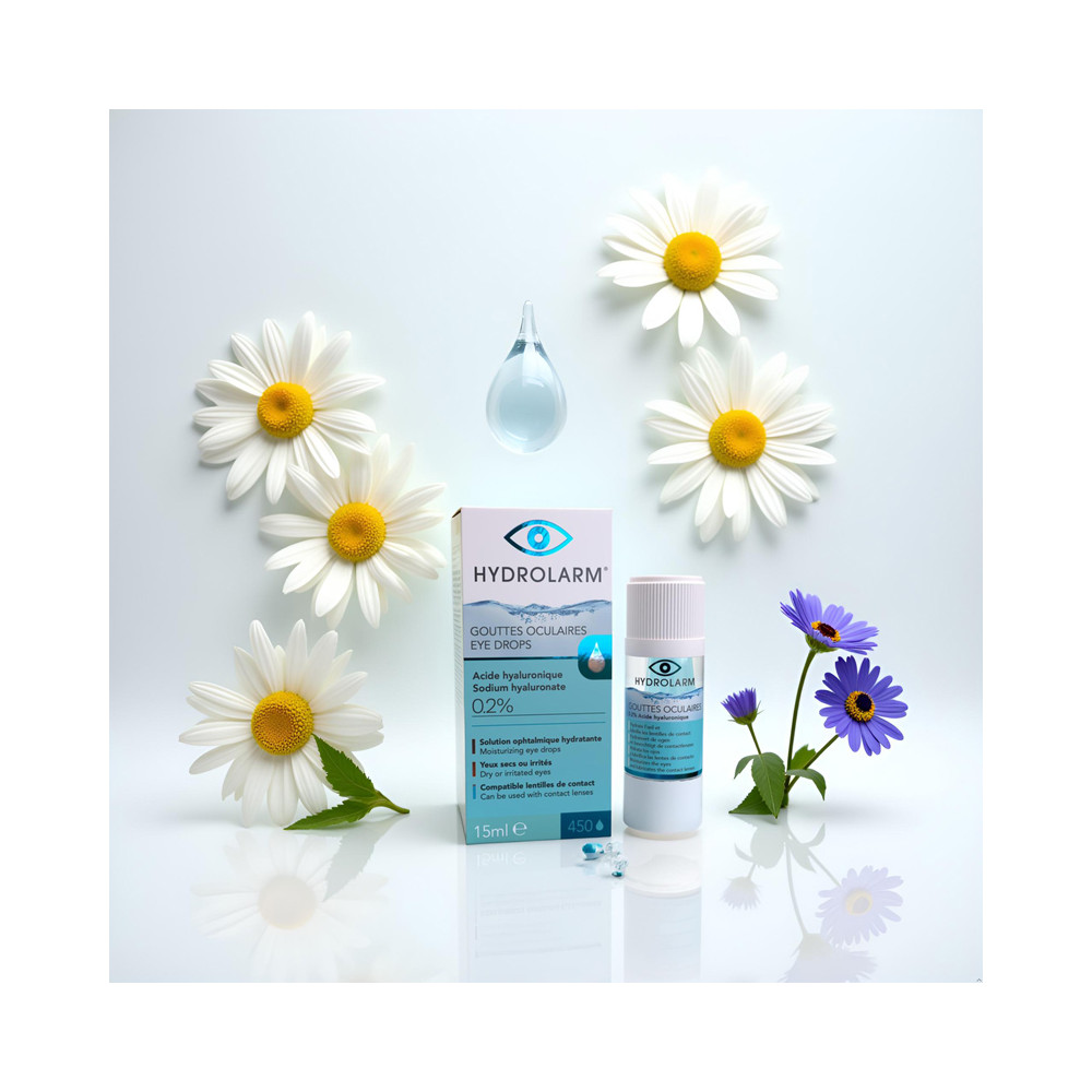 Collyre hydratant pour les yeux hydrolarm Acide Hyaluronique