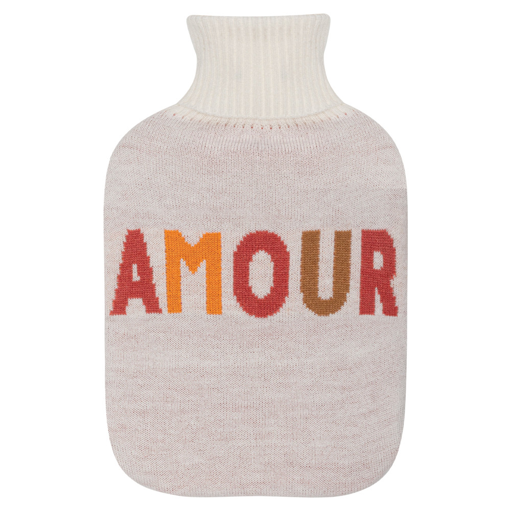 Bouillotte à eau tricot amour 2L - PLIC
