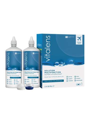 Solution pour lentilles de contact Vitalens - 2x50ml