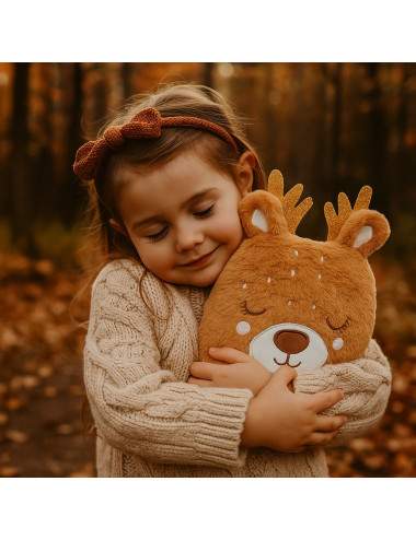 Bouillotte doudou biche bras enfants