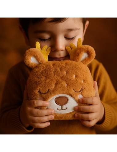 Bouillotte doudou biche bras enfants