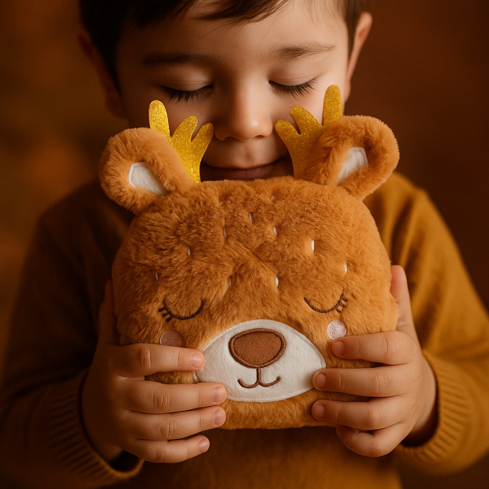 Bouillotte doudou biche bras enfants