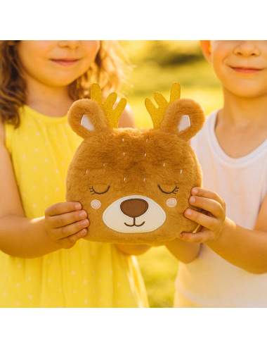 Bouillotte doudou biche bras enfants