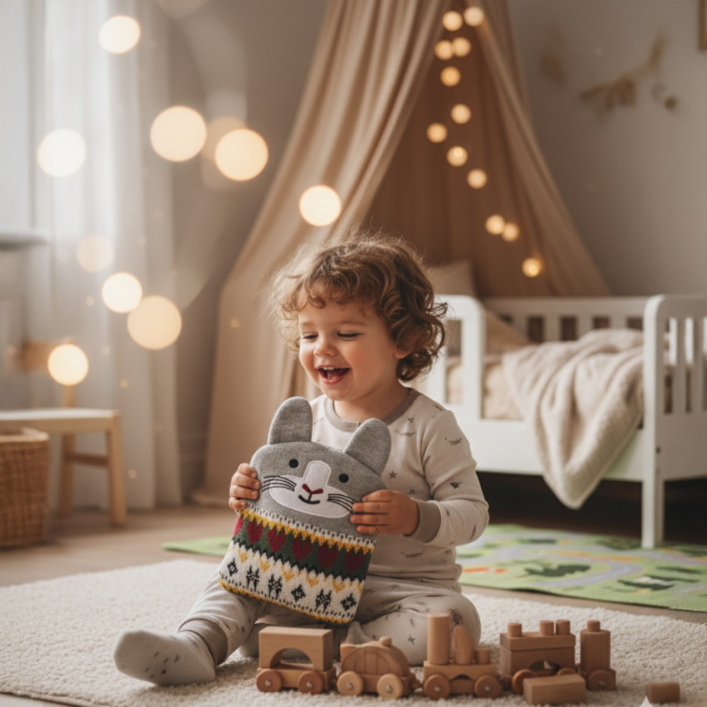 Bouillotte doudou souris