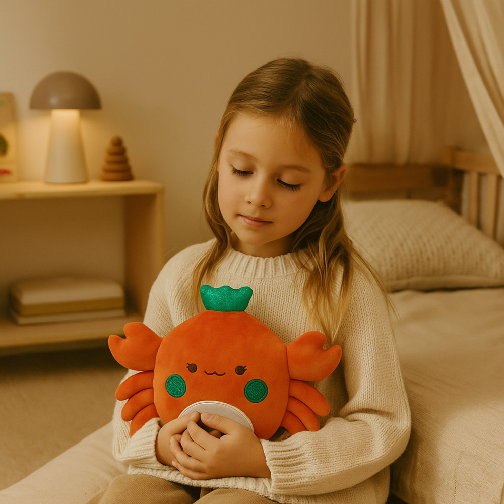 Bouillotte doudou crabe