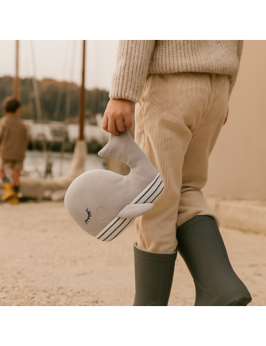 Bouillotte peluche baleine