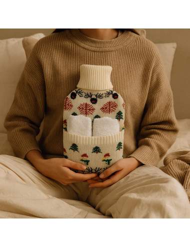 Hot water bottle and socks
