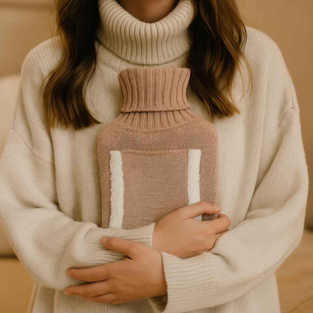 Bouillotte réchauffe mains