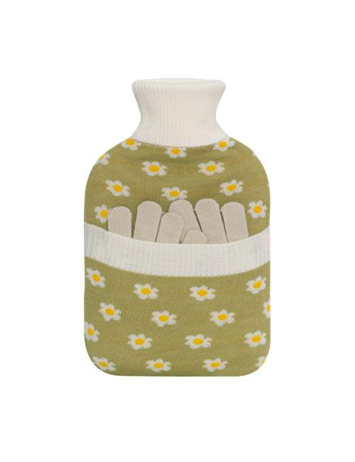 Bouillotte à Eau Duo gants fleurs - 2L