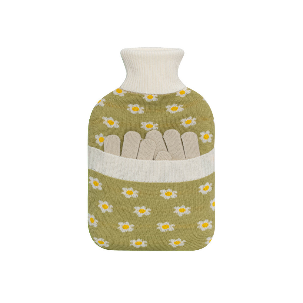 Bouillotte à Eau Duo gants fleurs - 2L