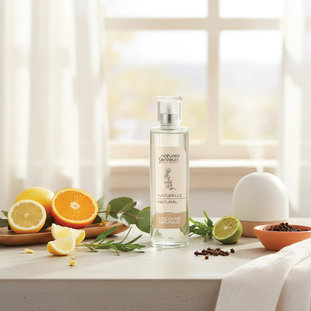 Fresh citrus aromatic cologne made in France