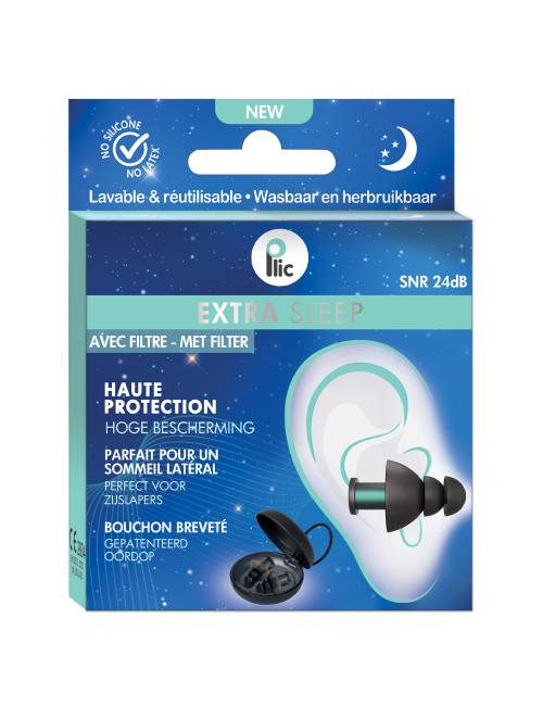 Bouchons d'oreilles avec filtre - Extra sleep