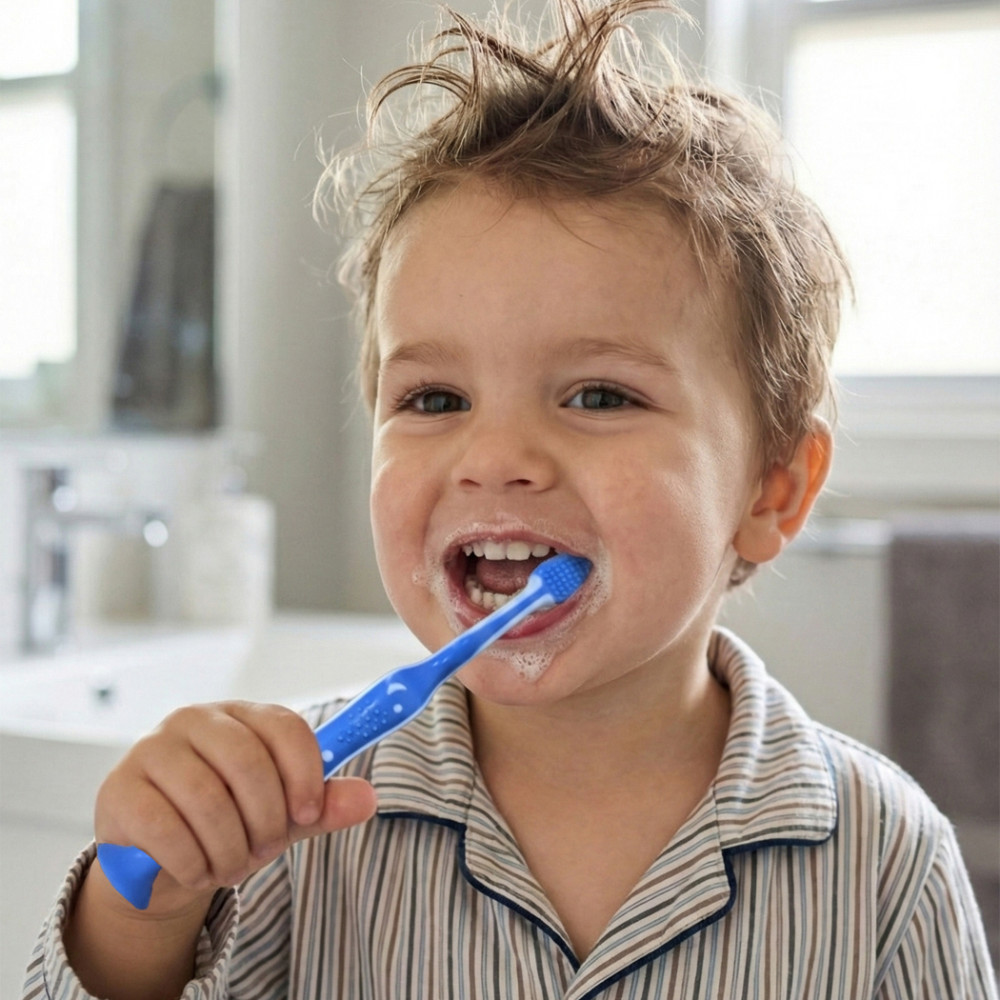 enfant qui se brosse les dents