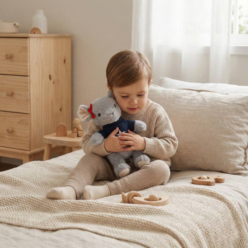 Bouillotte doudou souris