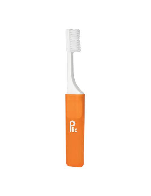 Brosse à dents de voyage medium – Étui ventilé - Orange