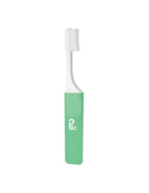 Brosse à dents de voyage medium – Étui ventilé - Vert