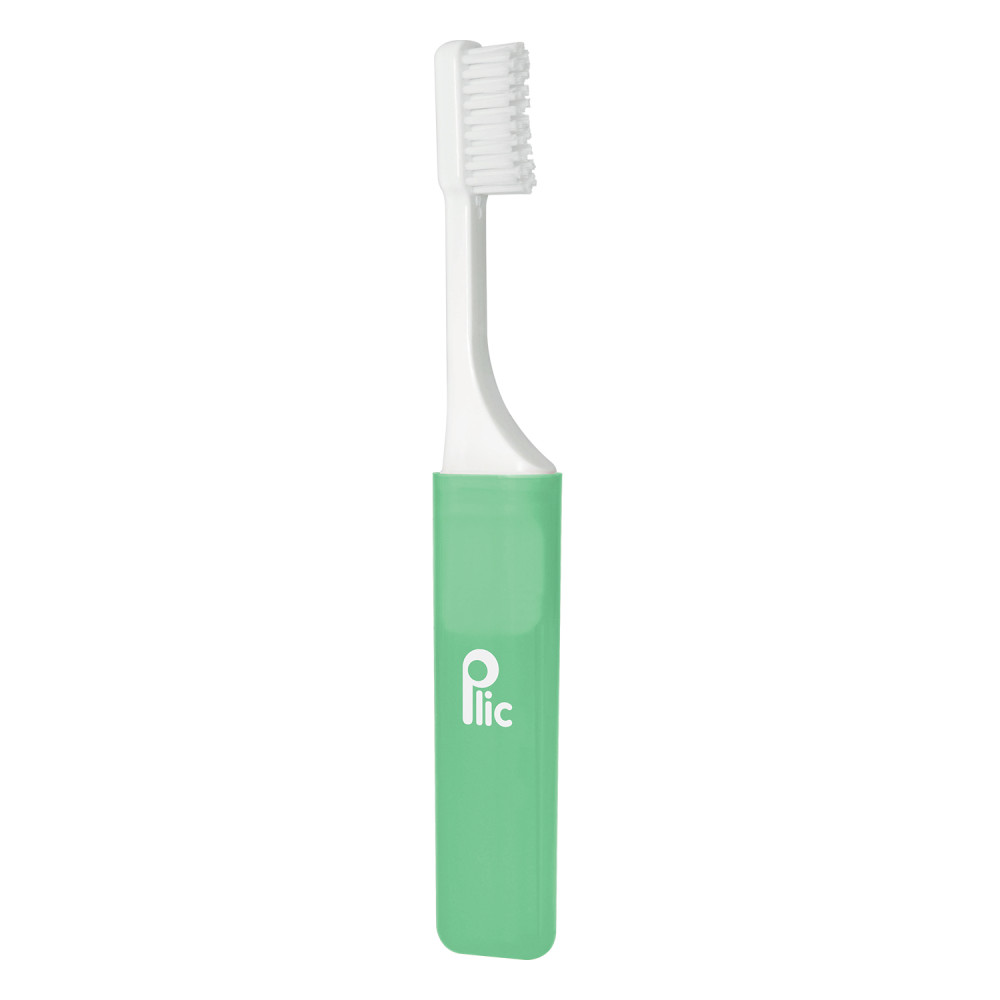 Brosse à dents PLIC Travel medium - Vert
