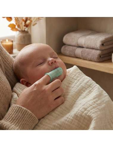 Baby silicone finger brush