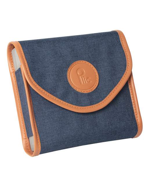 Pilulier semainier jumbo - tissu - Bleu