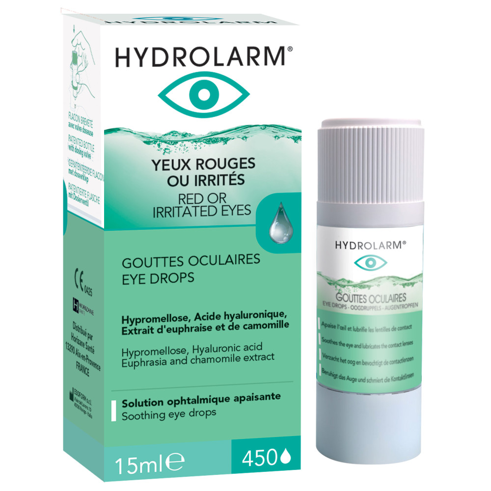 collyre apaisant yeux rouges irrités hydratation oculaire