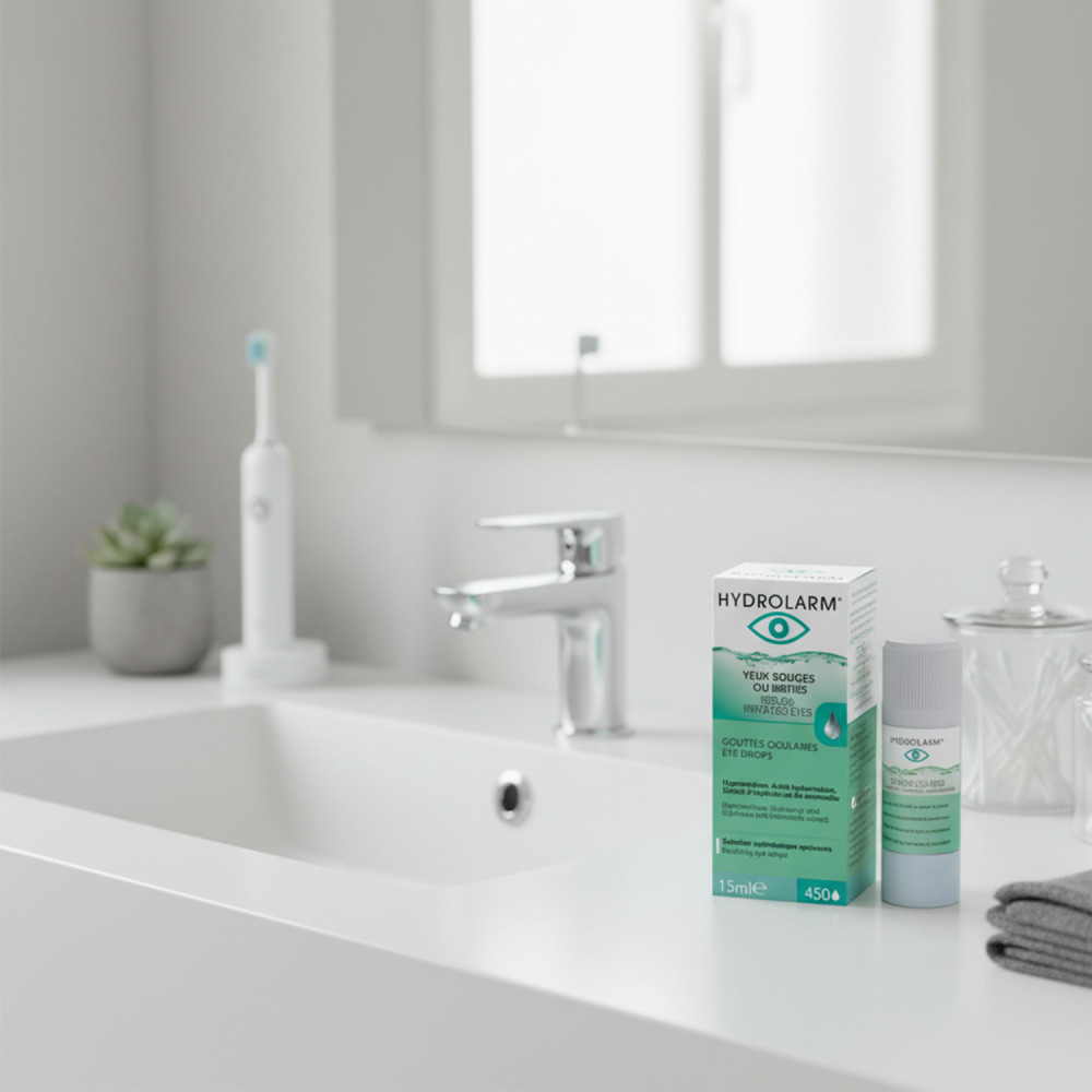 gouttes oculaires acide hyaluronique yeux secs irritation