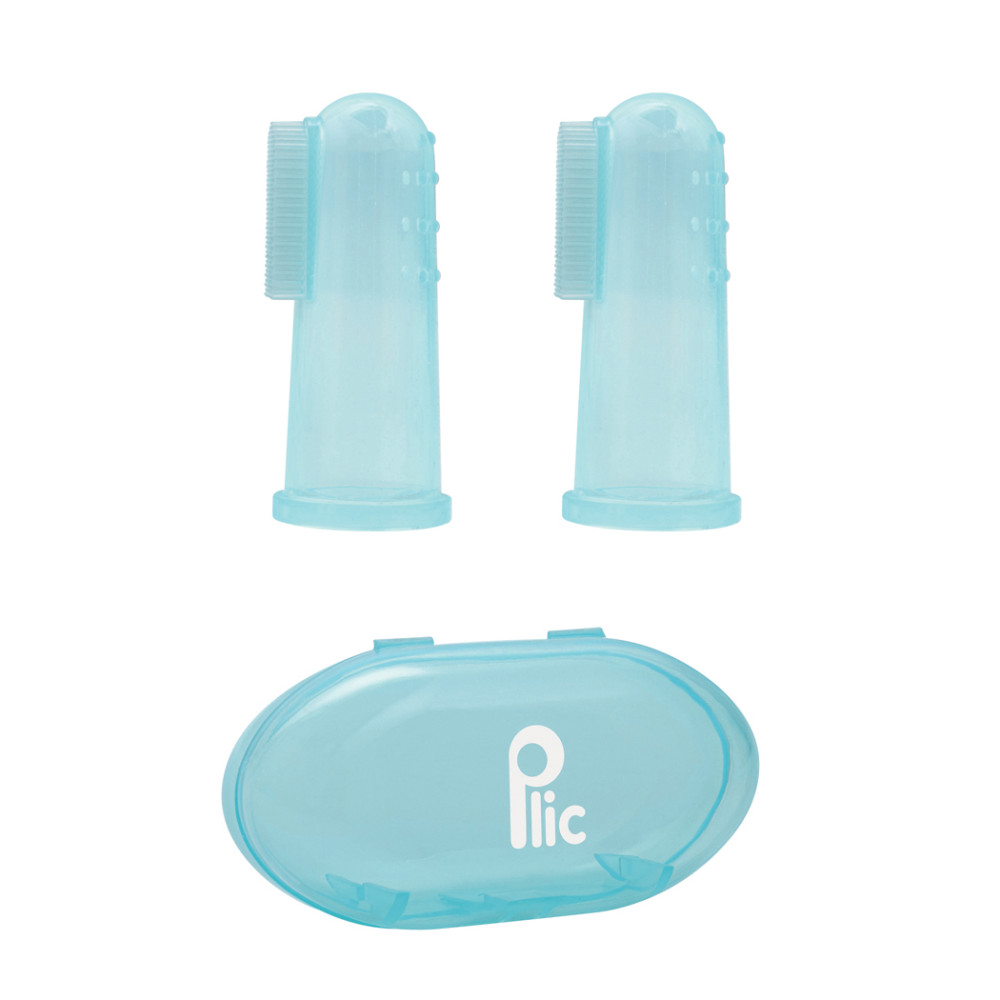 Doigtier brosse silicone bébé