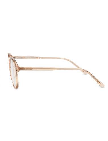 Lunettes de lecture beige cristal branches fines