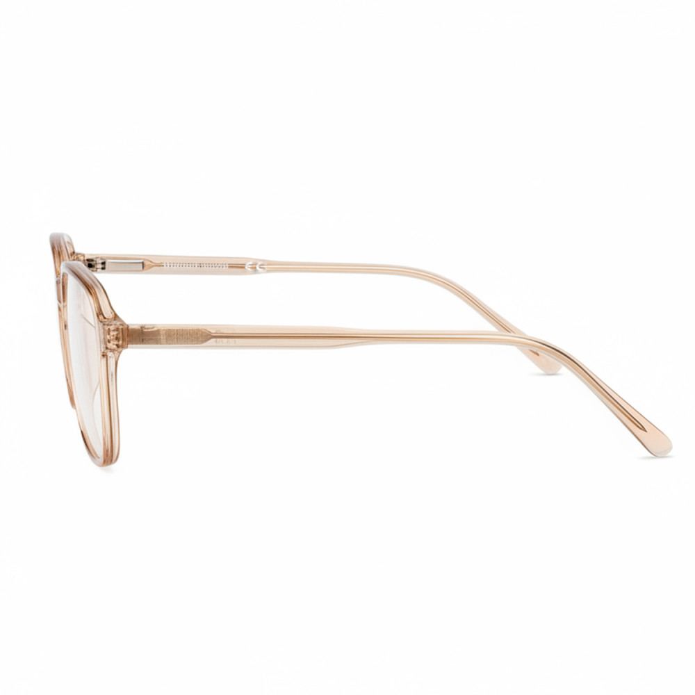 Lunettes de lecture beige cristal branches fines
