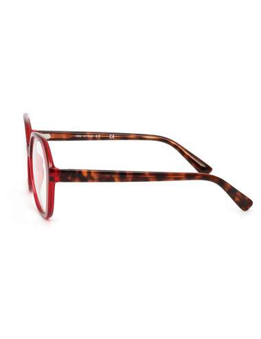 lunettes de lecture rouges monture carrée plastique brillant
