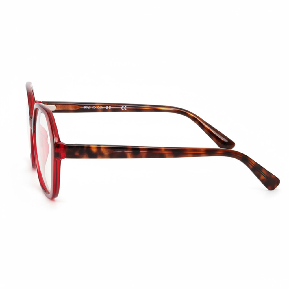 lunettes de lecture rouges monture carrée plastique brillant