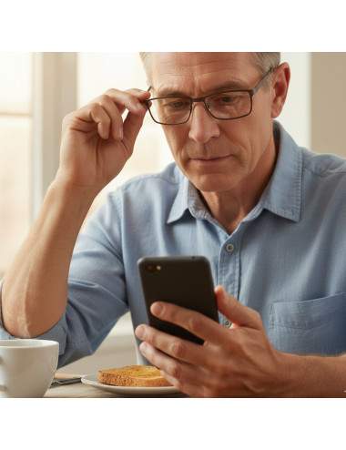 Lunettes presbytie mixtes monture métal