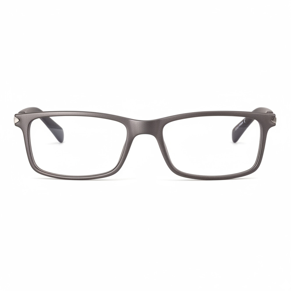 Lunettes de lecture homme PREMIUM rectangulaires monture taupe
