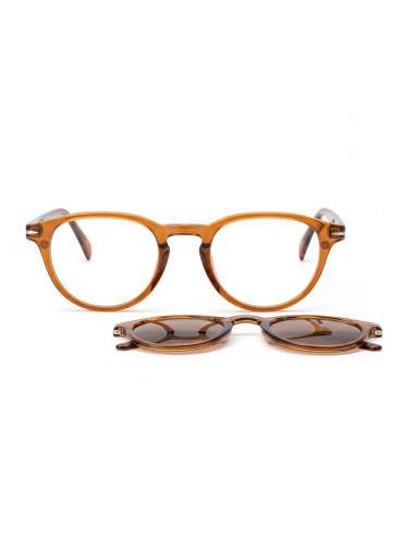Lunettes de lecture Eclipse marron avec clip solaire amovible