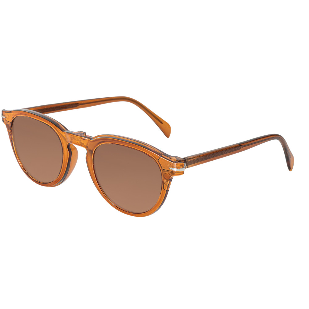 Lunettes de vue lecture marron avec verres solaires catégorie 3