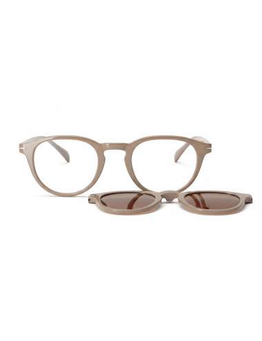 Lunettes de lecture Eclipse taupe avec clip solaire