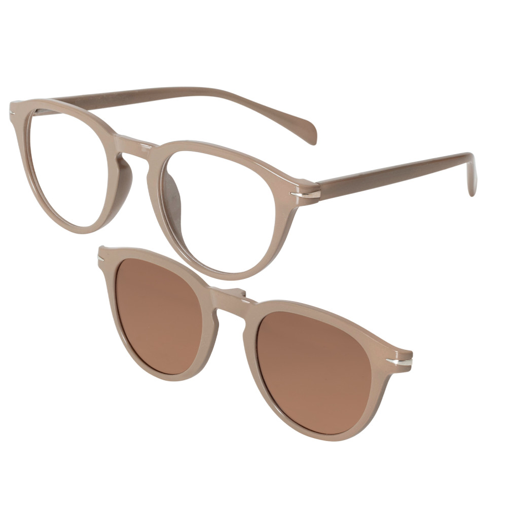 Lunettes de lecture taupe monture légère TR90