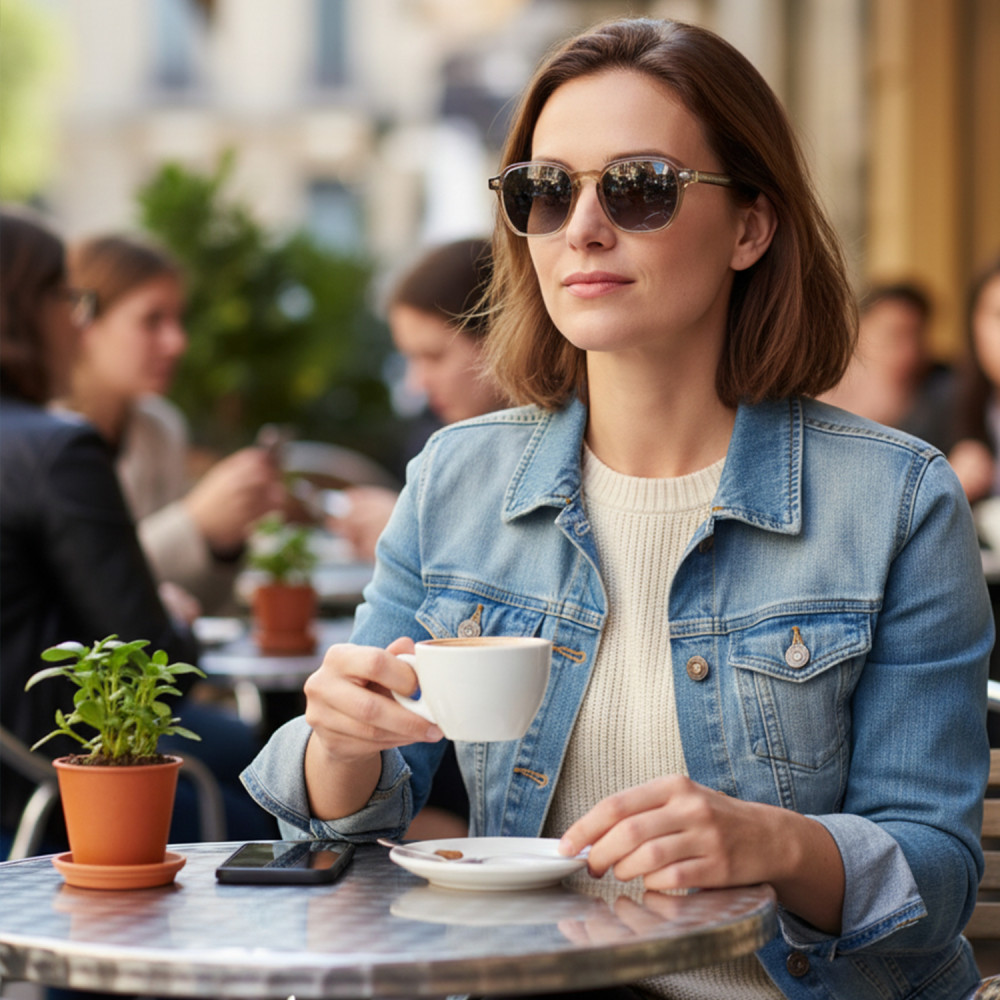 Lunettes de soleil crystal homme femme design moderne